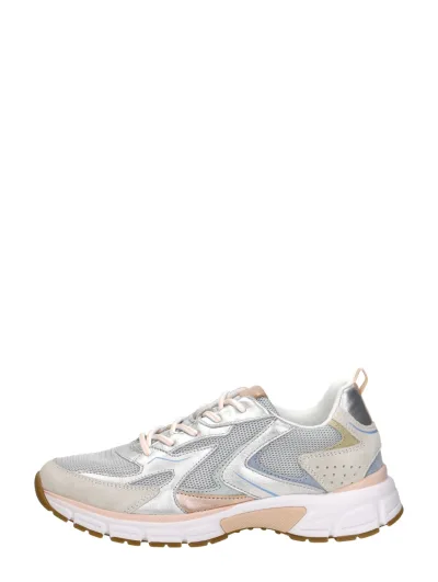 Gabor Sneakers Laag zilver, lage veterschoenen voor dames in zilverkleur, foto 1 van 5