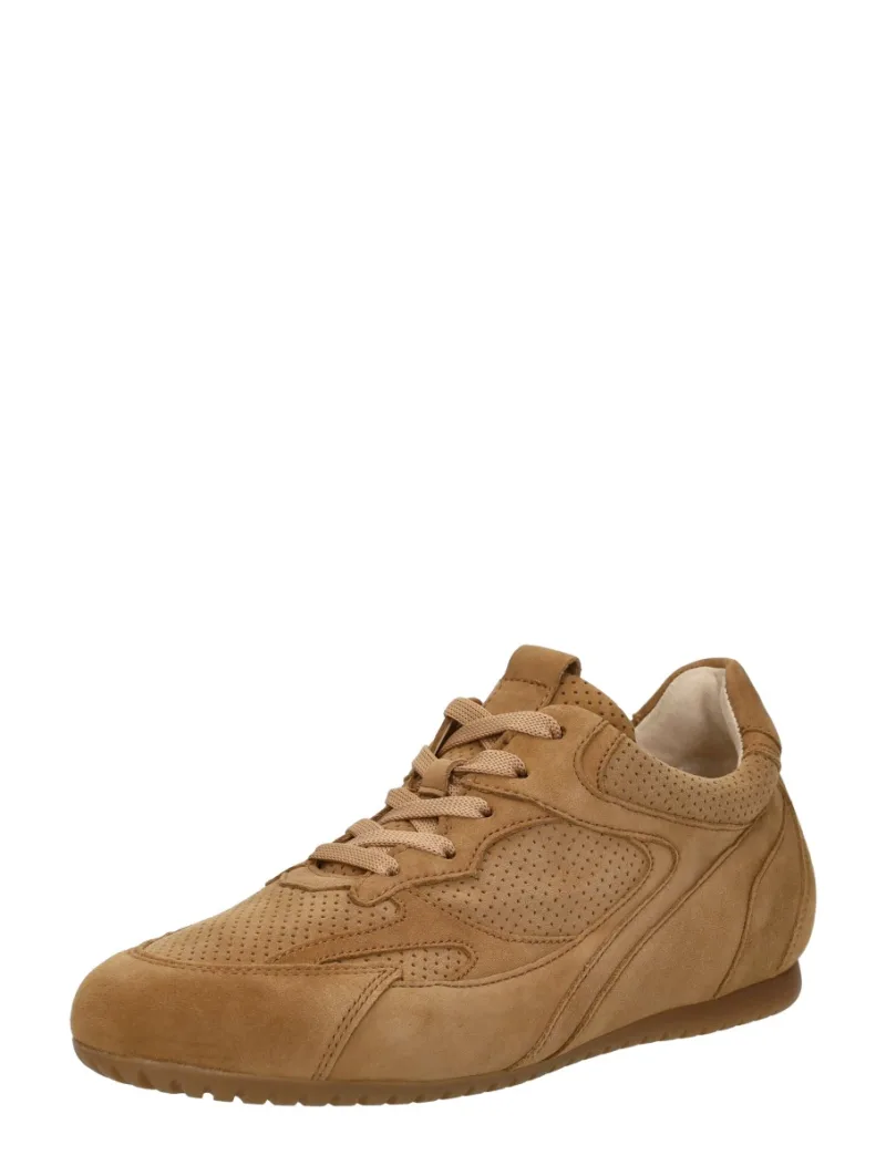 Gabor Sneakers Laag, lage veterschoenen voor dames in cognac, foto 2 van 2