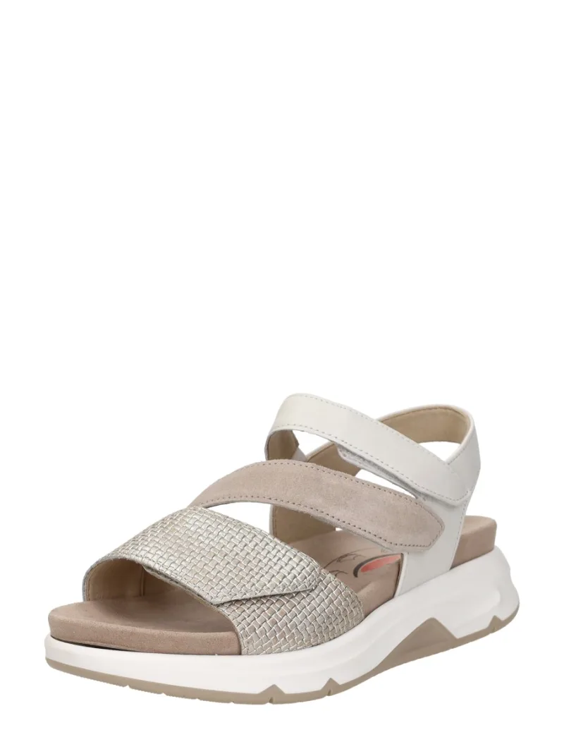 Gabor Rollingsoft, sandalen plat voor dames in beige, foto 2 van 2