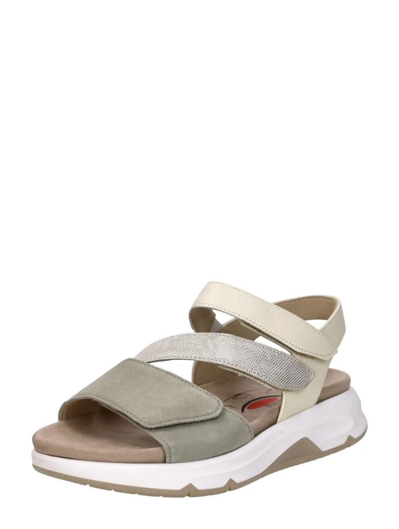 Gabor Rollingsoft, sandalen plat voor dames in mint, foto 2 van 2