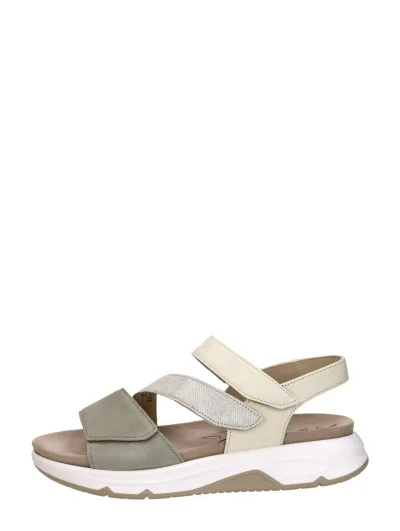 Gabor Rollingsoft, sandalen plat voor dames in mint, foto 1 van 4