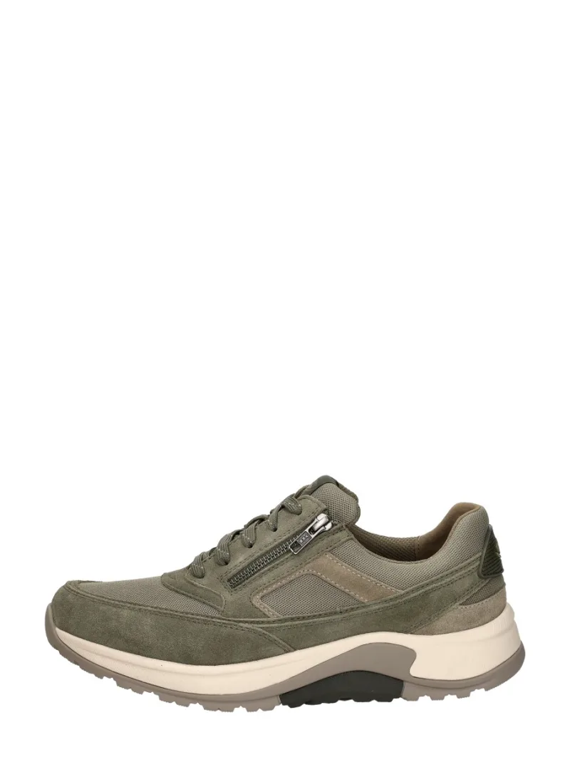 Gabor Rollingsoft, lage veterschoenen voor heren in taupe