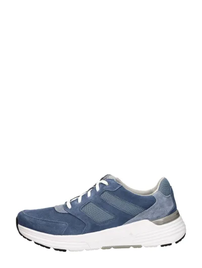 Gabor Rollingsoft, lage veterschoenen voor heren in blauw, foto 1 van 4
