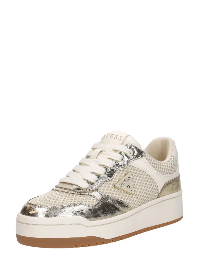 Guess Miram, lage sneakers voor dames in goudkleur, foto 2 van 2