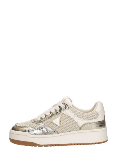 Guess Miram, lage sneakers voor dames in goudkleur, foto 1 van 4