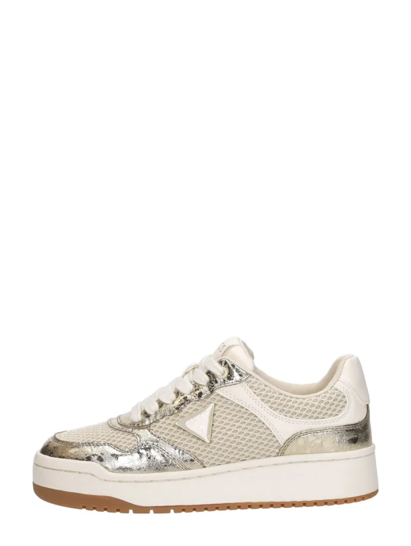 Guess Miram, lage sneakers voor dames in goudkleur