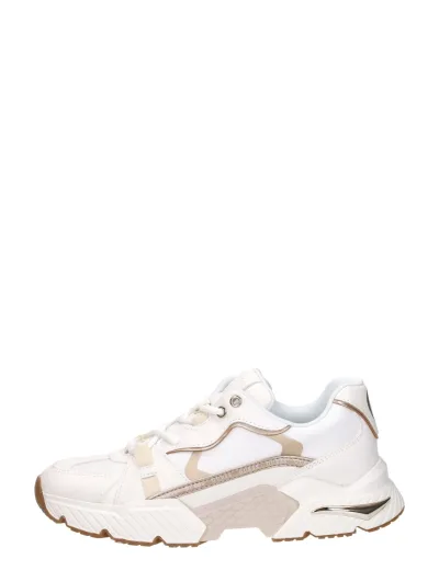Guess Carli, lage sneakers voor dames in goudkleur, foto 1 van 4