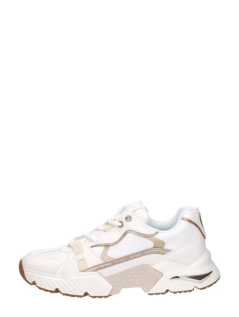Guess Carli, lage sneakers voor dames in goudkleur