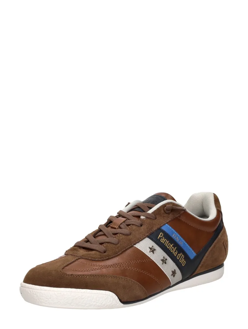 Pantofola D'Oro Vasto, lage sneakers voor heren in cognac, foto 2 van 2