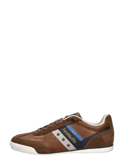 Pantofola D'Oro Vasto, lage sneakers voor heren in cognac, foto 1 van 4