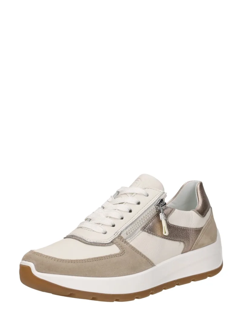 Ara New York, lage veterschoenen voor dames in beige, foto 2 van 2