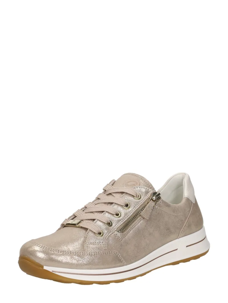 Ara Osaka 2.0, lage veterschoenen voor dames in beige, foto 2 van 2