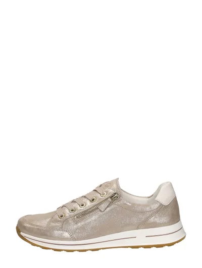 Ara Osaka 2.0, lage veterschoenen voor dames in beige, foto 1 van 4