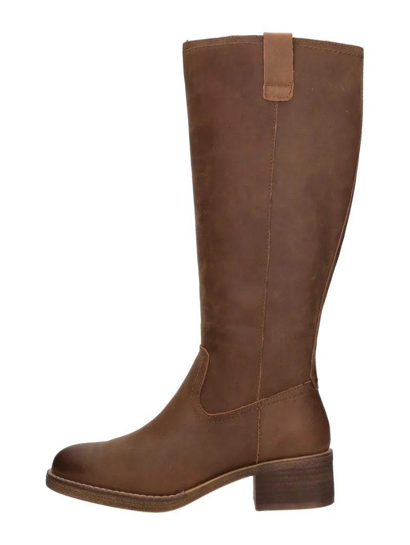 Shoecolate Lange Laarzen, lange laarzen voor dames in cognac