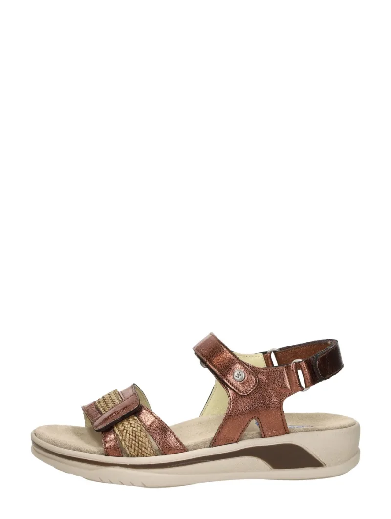 Wolky Fantom Elite, sandalen plat voor dames in brons