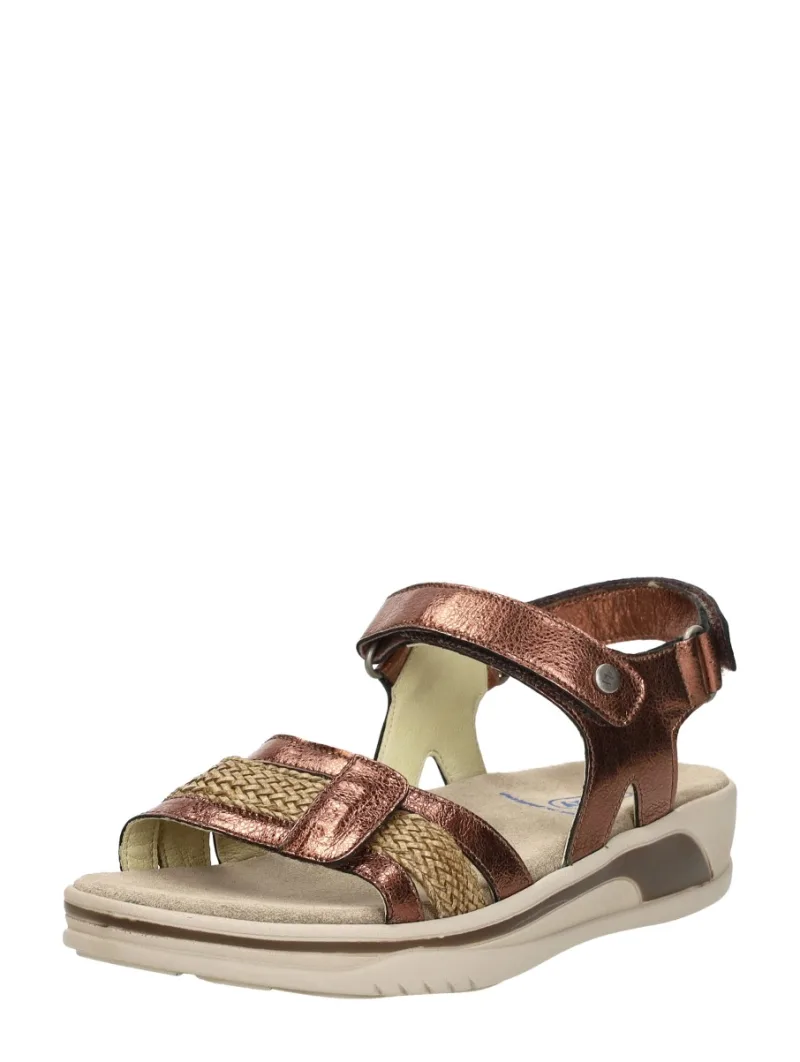 Wolky Fantom Elite, sandalen plat voor dames in brons, foto 2 van 2