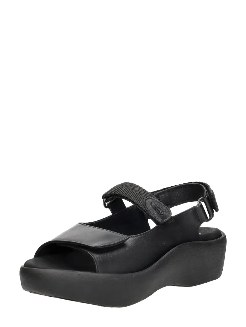 Wolky Jewel Martinica, sandalen plat voor dames in zwart, foto 2 van 2