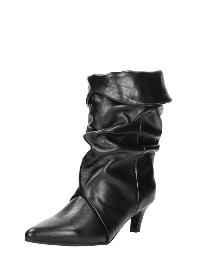 Shoecolate Enkellaarsjes Hak, enkellaarsjes hak voor dames in zwart, foto 2 van 2