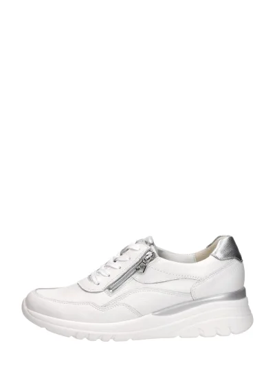 Waldläufer H-Carla, lage veterschoenen voor dames in wit, foto 1 van 4