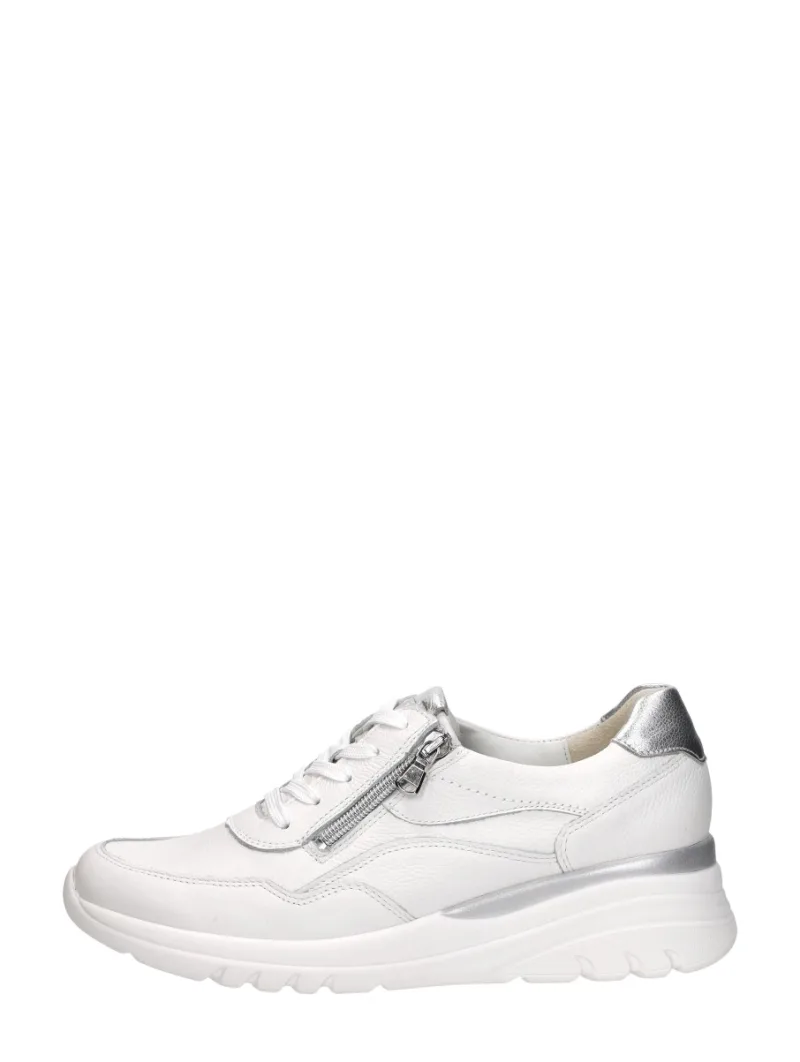 Waldläufer H-Carla, lage veterschoenen voor dames in wit, foto 1 van 4