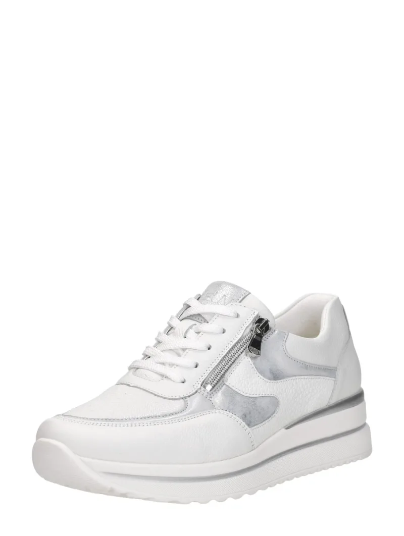 Waldläufer K-Luana, lage veterschoenen voor dames in wit, foto 2 van 2