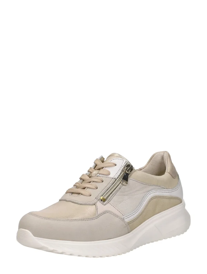Waldläufer K-Janka, lage veterschoenen voor dames in beige, foto 2 van 2