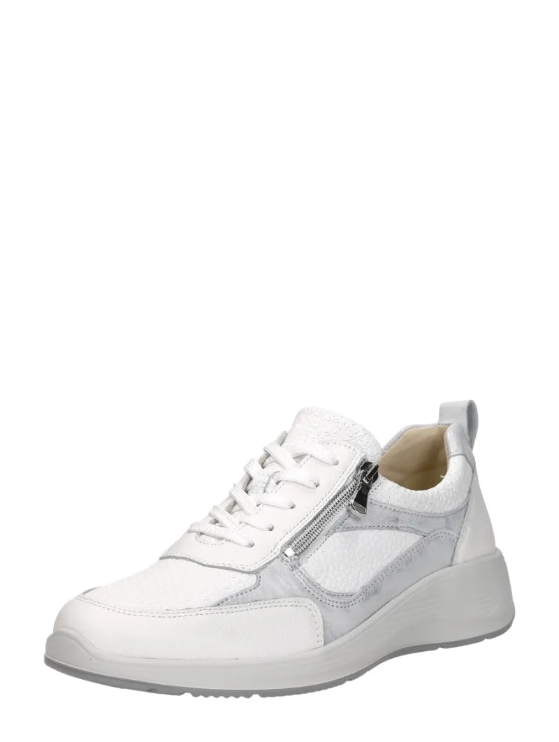 Waldläufer Kalea, lage veterschoenen voor dames in wit, foto 2 van 2