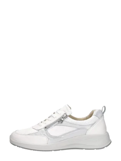 Waldläufer Kalea, lage veterschoenen voor dames in wit, foto 1 van 4