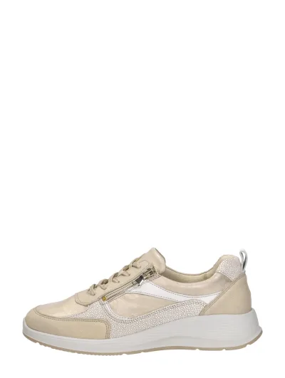 Waldläufer Kalea, lage veterschoenen voor dames in beige, foto 1 van 4