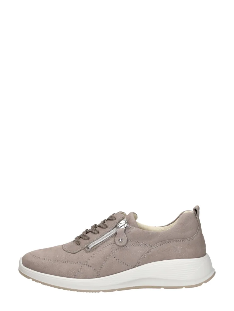 Waldläufer Kalea, lage veterschoenen voor dames in taupe