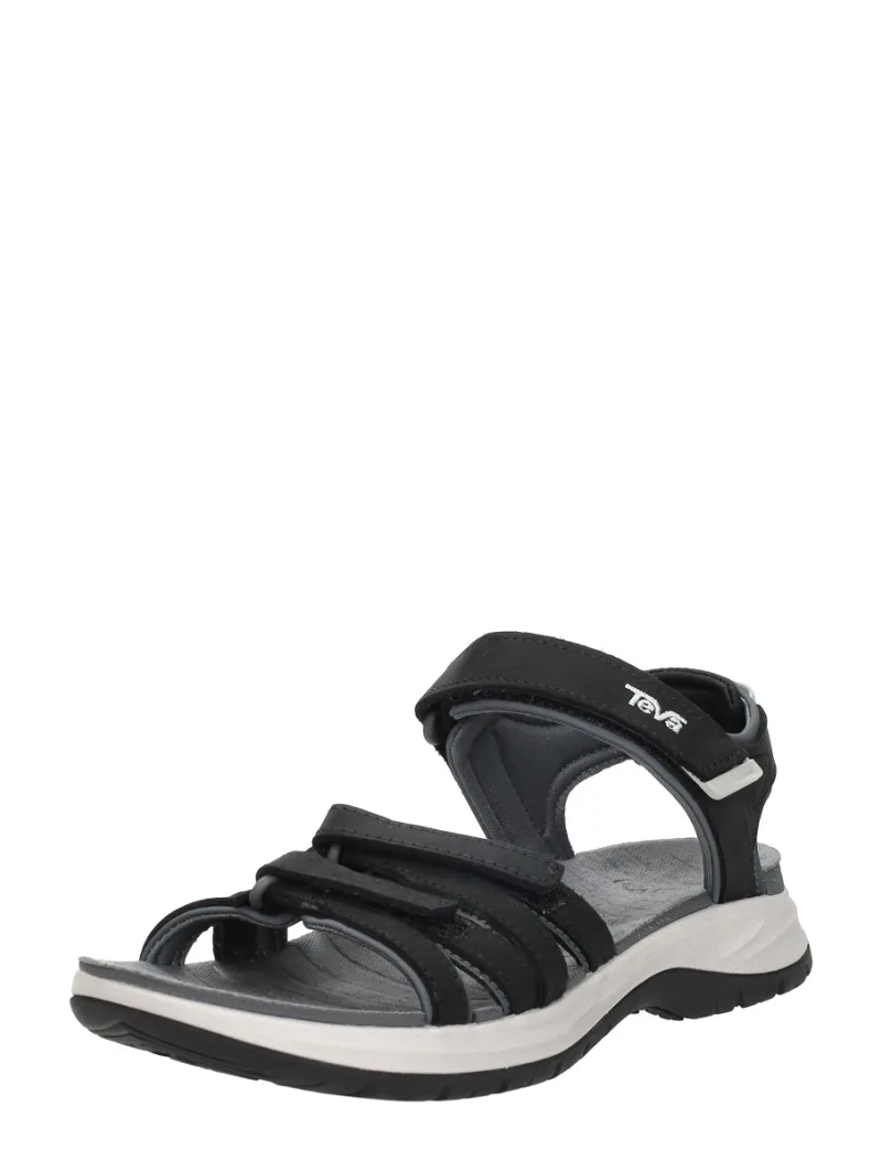 Teva Tirra Sport Leather, sandalen plat voor dames in zwart, foto 2 van 2