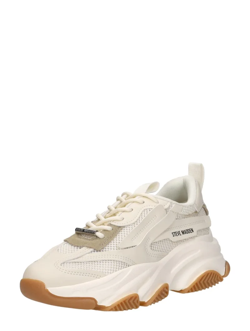 Steve Madden Possession-E, lage sneakers voor dames in wit, foto 2 van 2