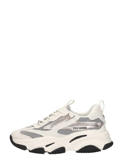 Steve Madden Possession-E, lage sneakers voor dames in gebroken wit, foto 1 van 4