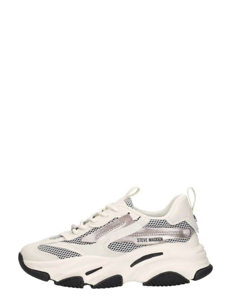 Steve Madden Possession-E, lage sneakers voor dames in gebroken wit