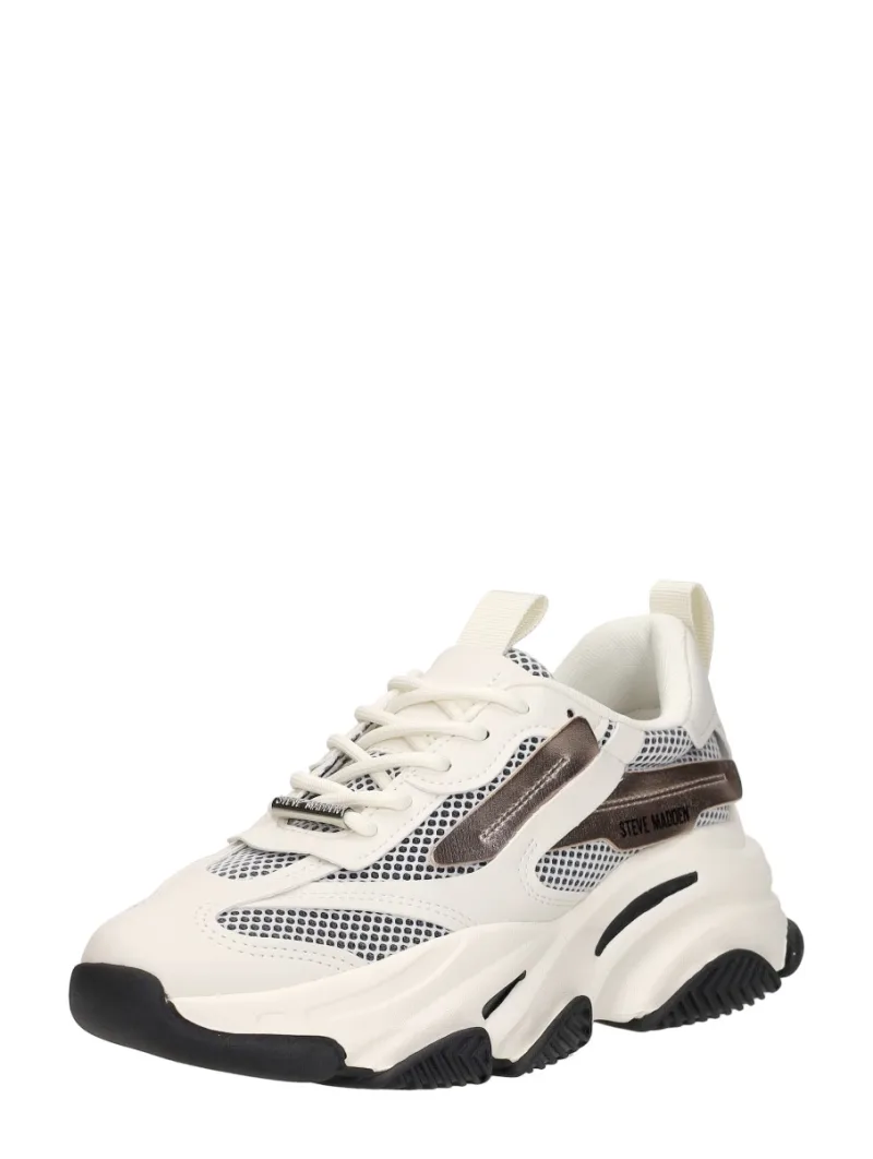 Steve Madden Possession-E, lage sneakers voor dames in gebroken wit, foto 2 van 2