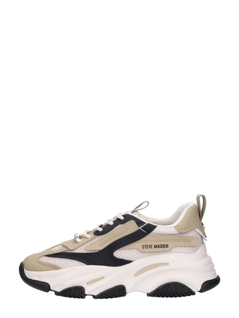 Steve Madden Possession-E, lage sneakers voor dames in taupe, foto 1 van 4