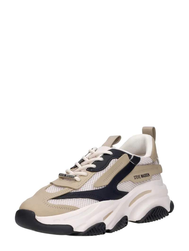 Steve Madden Possession-E, lage sneakers voor dames in taupe, foto 2 van 2