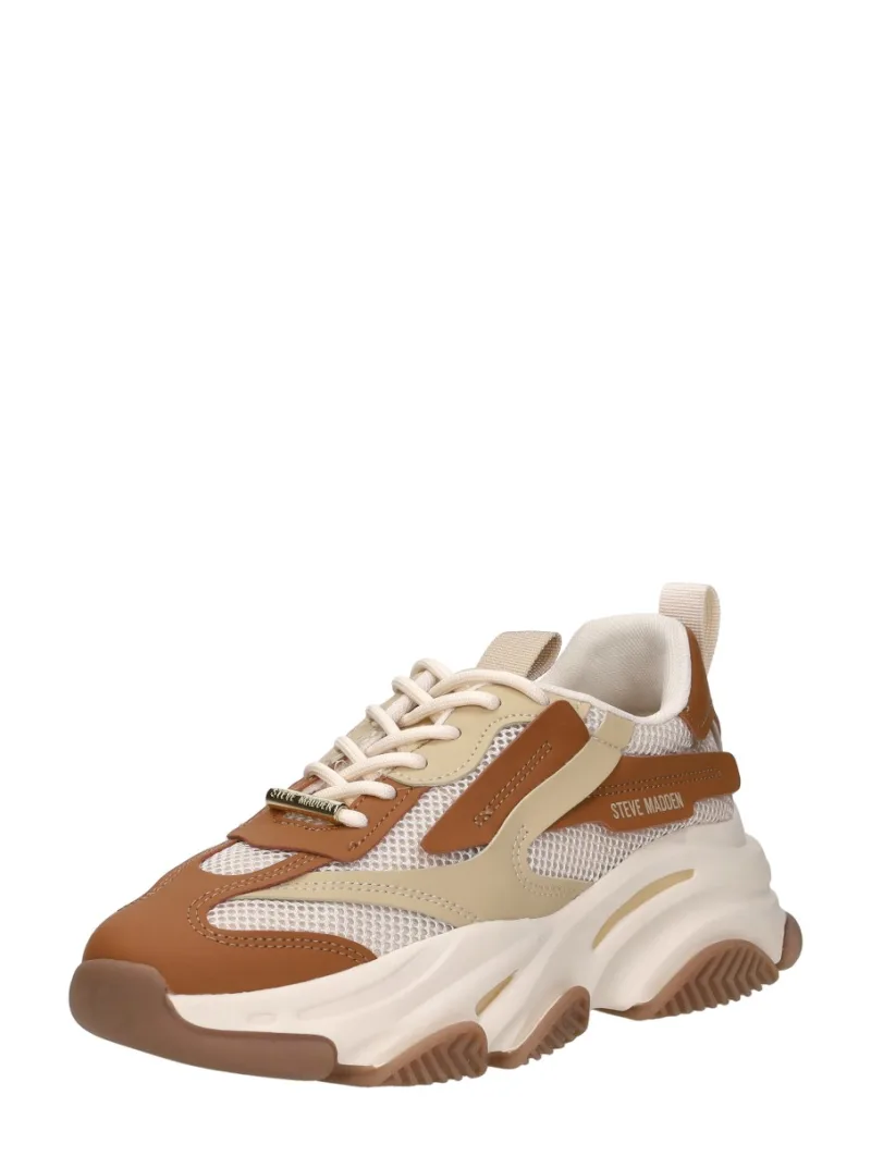 Steve Madden Possession-E, lage sneakers voor dames in cognac, foto 2 van 2