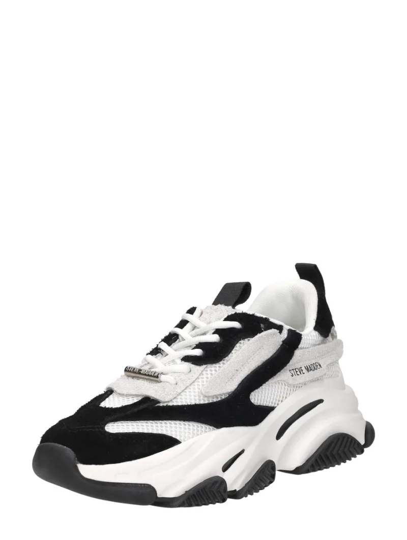 Steve Madden Possession-E, lage sneakers voor dames in zwart, foto 2 van 2