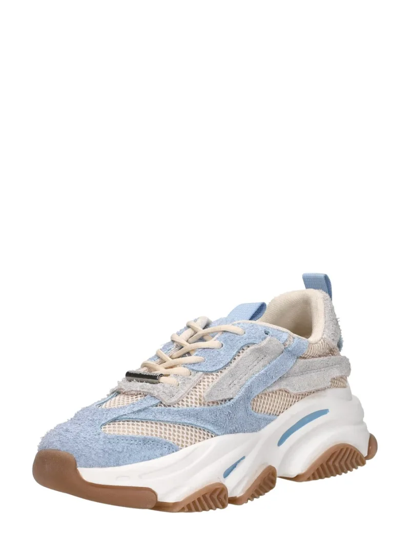 Steve Madden Possession-E, lage sneakers voor dames in licht blauw, foto 2 van 2