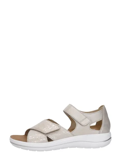 Hartjes Pop Sandale, sandalen plat voor dames in goudkleur, foto 1 van 4