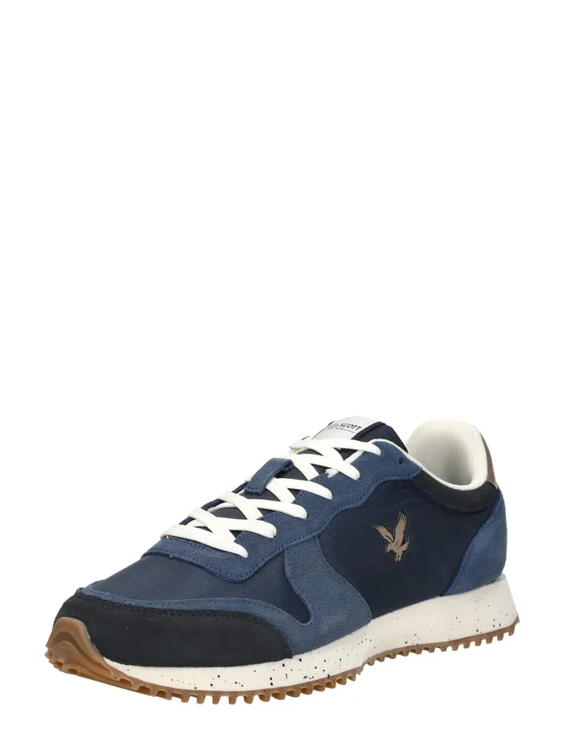 Lyle & Scott Leno, lage sneakers voor heren in blauw, foto 2 van 2