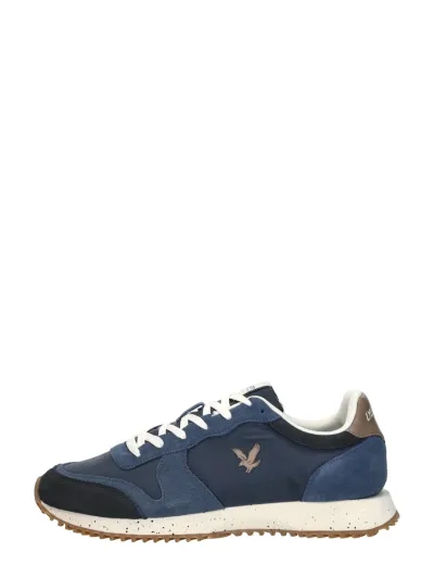 Lyle & Scott Leno, lage sneakers voor heren in blauw, foto 1 van 4