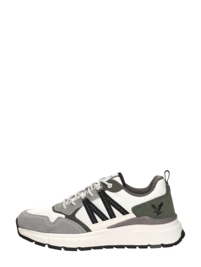 Lyle & Scott Lennox, lage sneakers voor heren in wit, foto 1 van 4