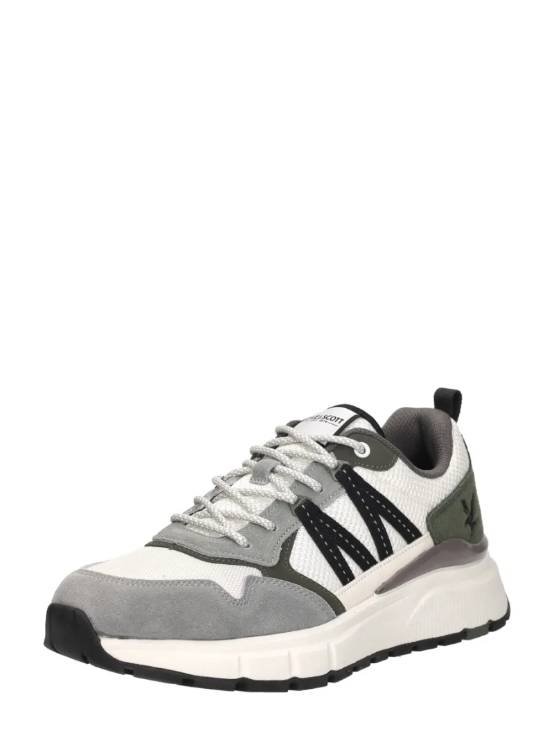 Lyle & Scott Lennox, lage sneakers voor heren in wit, foto 2 van 2