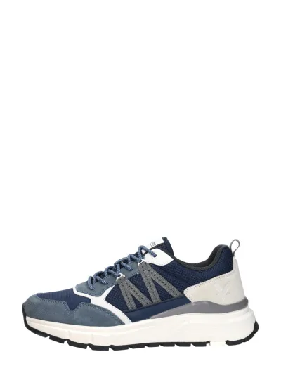Lyle & Scott Lennox, lage sneakers voor heren in blauw, foto 1 van 4
