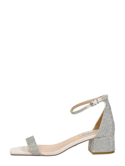Steve Madden Gena-R zilver, sandalen hak voor dames in zilverkleur, foto 1 van 4