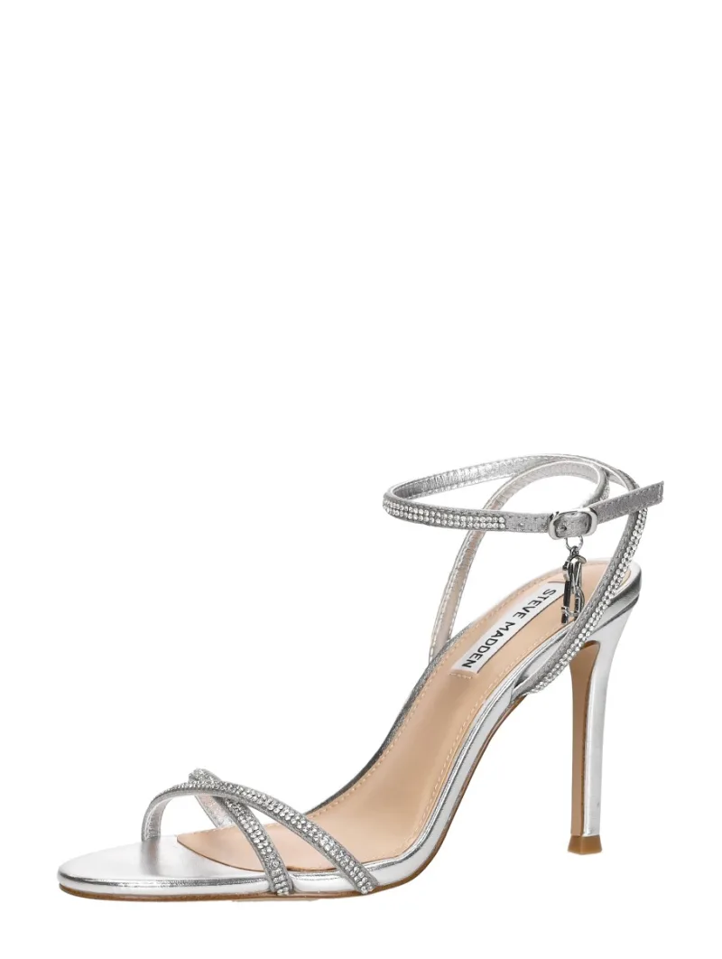 Steve Madden Jypsey zilver, sandalen hak voor dames in zilverkleur, foto 2 van 2