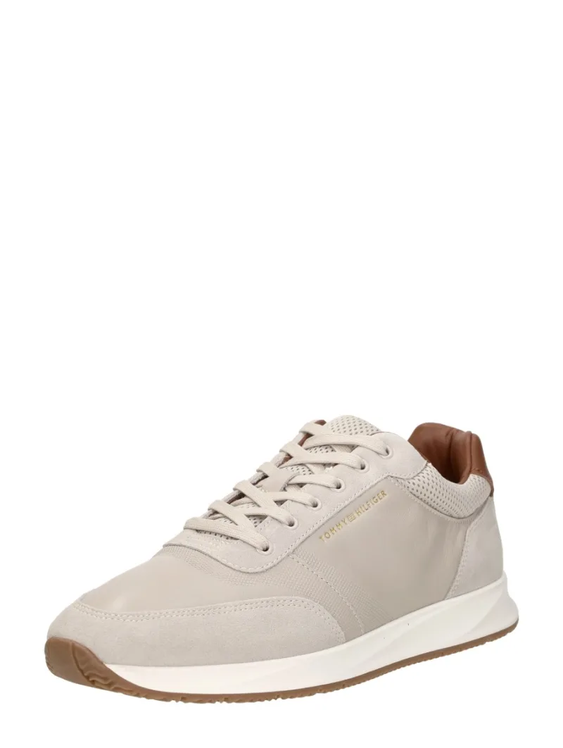 Tommy Hilfiger TH Dressy Runner, lage sneakers voor heren in beige, foto 2 van 2