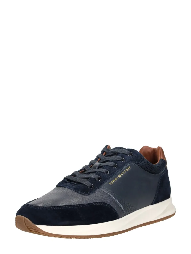 Tommy Hilfiger TH Dressy Runner, lage sneakers voor heren in blauw, foto 2 van 2